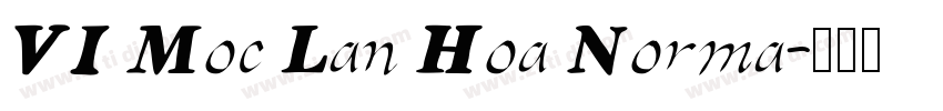 VI Moc Lan Hoa Norma字体转换